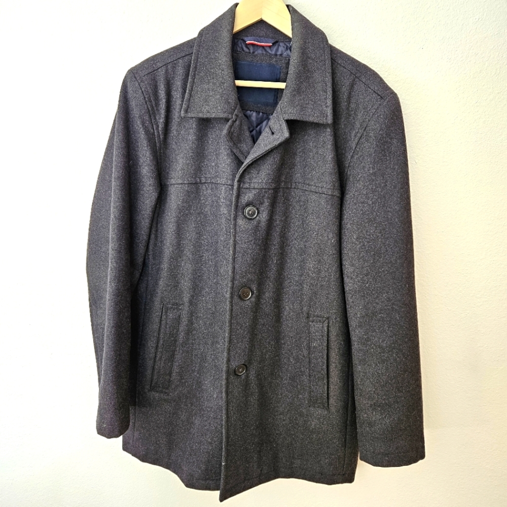 Tommy Hilfiger ~ Size L ~ Men's Woolen Dress Coat
